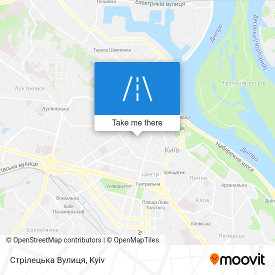Карта Стрілецька Вулиця
