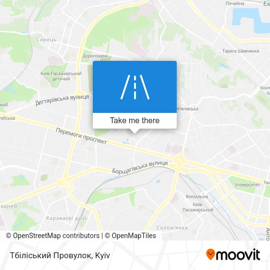 Карта Тбіліський Провулок