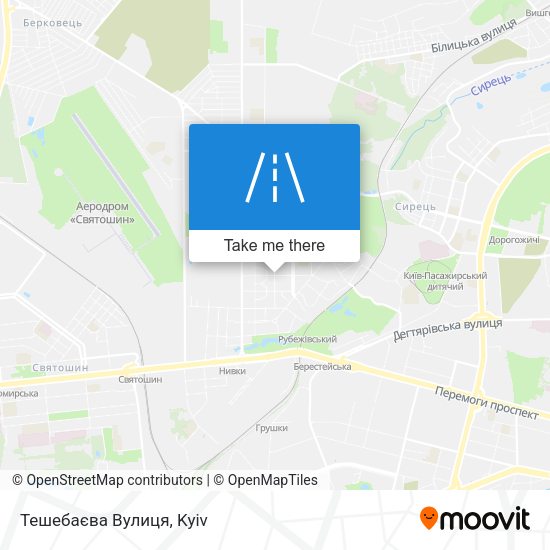 Тешебаєва Вулиця map