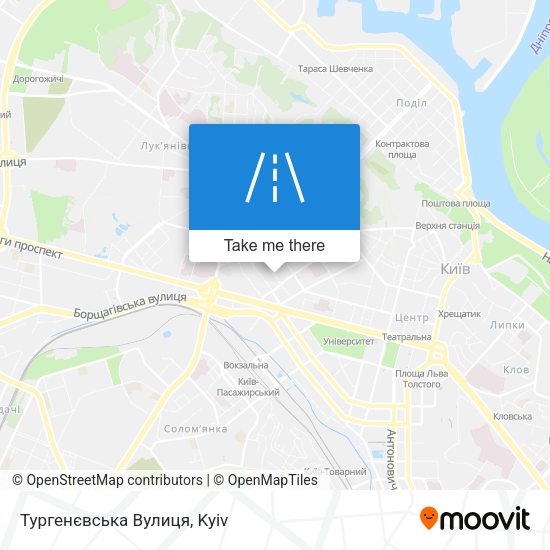 Карта Тургенєвська Вулиця