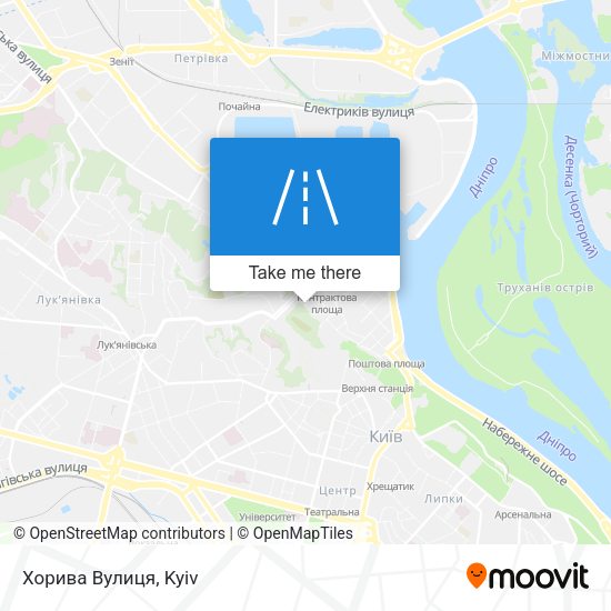 Карта Хорива Вулиця