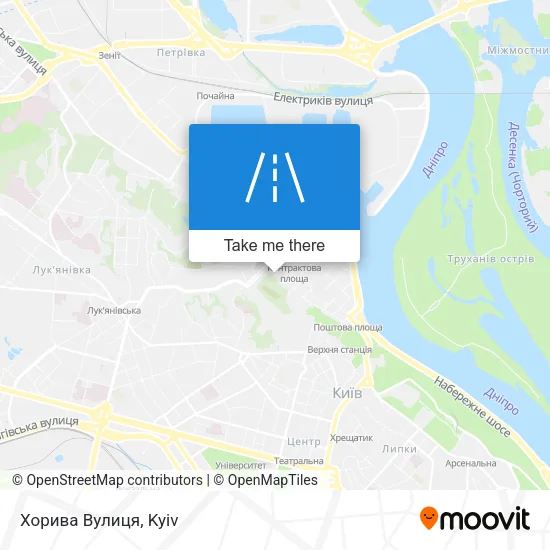 Карта Хорива Вулиця