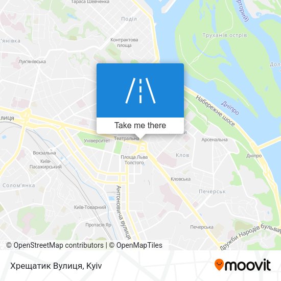 Хрещатик Вулиця map