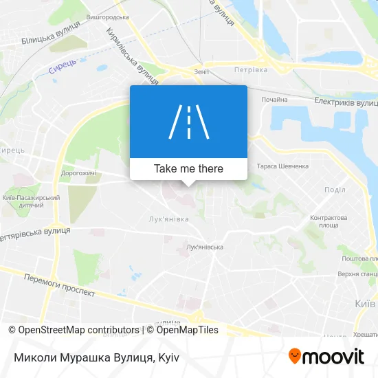 Карта Миколи Мурашка Вулиця