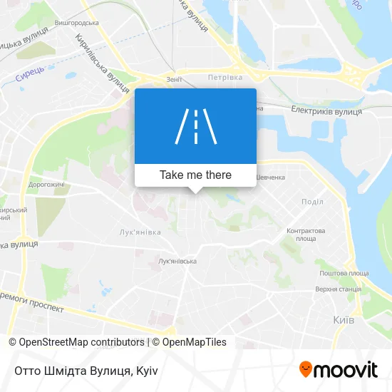 Карта Отто Шмідта Вулиця