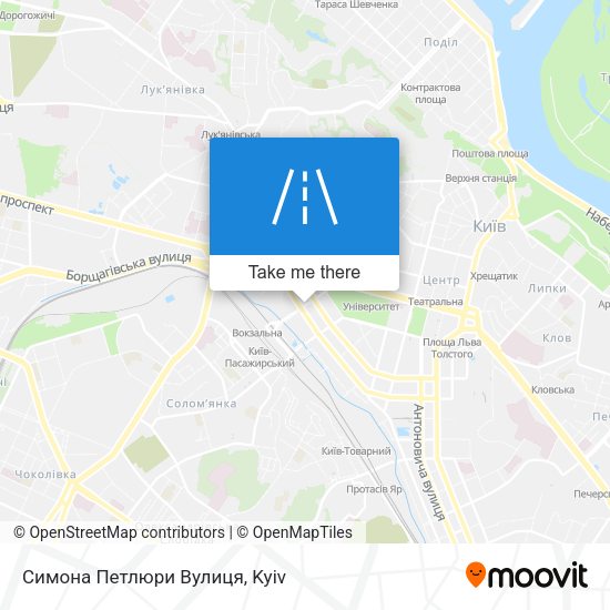 Симона Петлюри Вулиця map