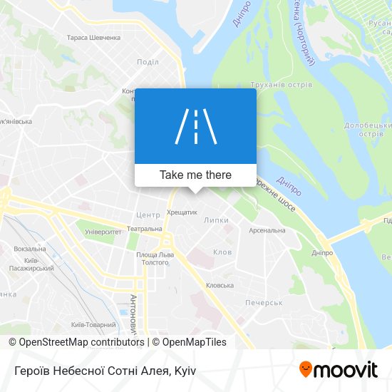 Героїв Небесної Сотні Алея map