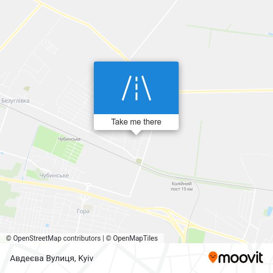 Карта Авдеєва Вулиця
