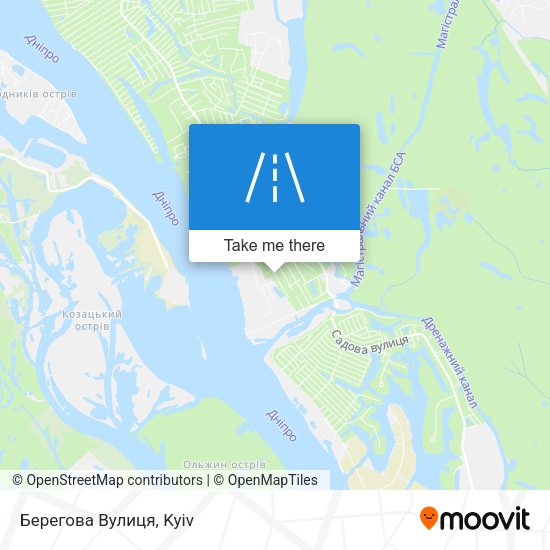 Берегова Вулиця map