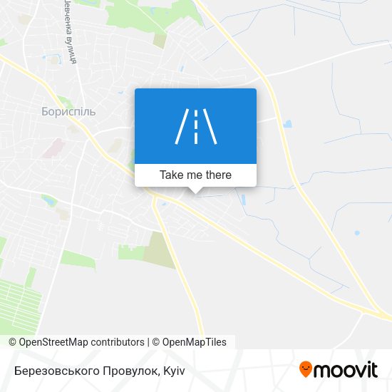 Карта Березовського Провулок