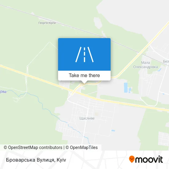 Карта Броварська Вулиця