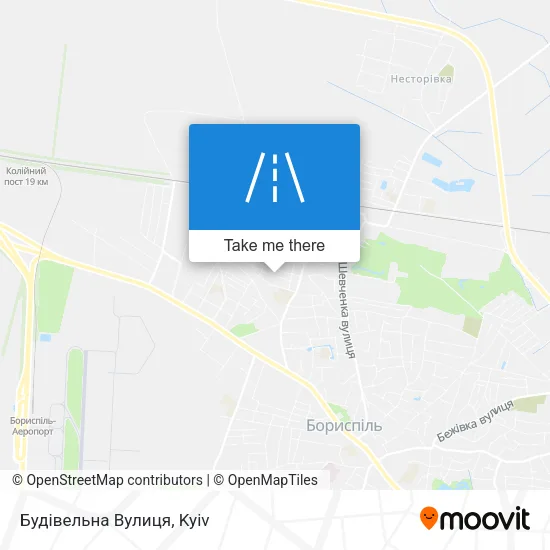 Карта Будівельна Вулиця
