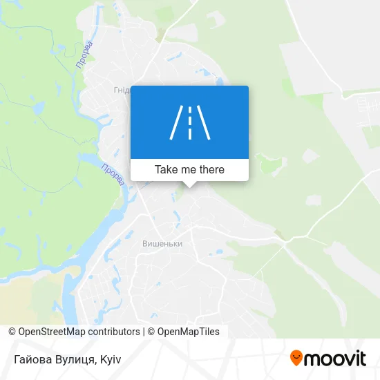 Карта Гайова Вулиця