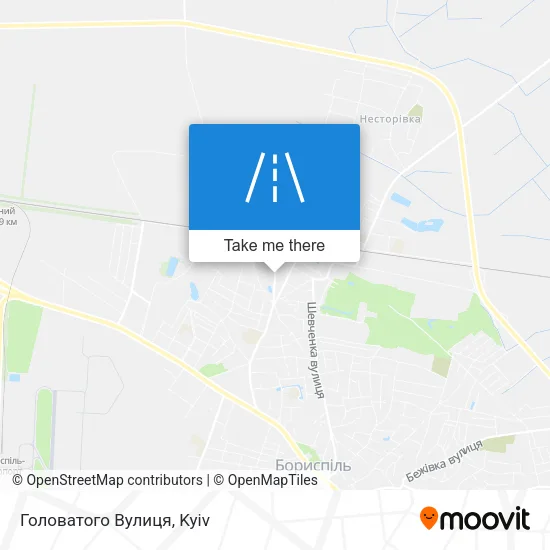 Карта Головатого Вулиця