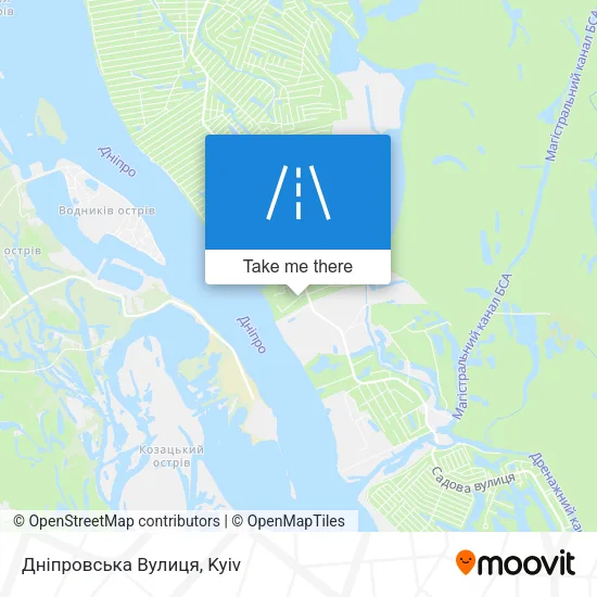 Карта Дніпровська Вулиця