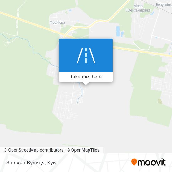 Зарічна Вулиця map