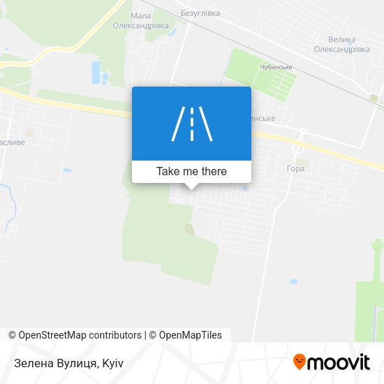 Зелена Вулиця map
