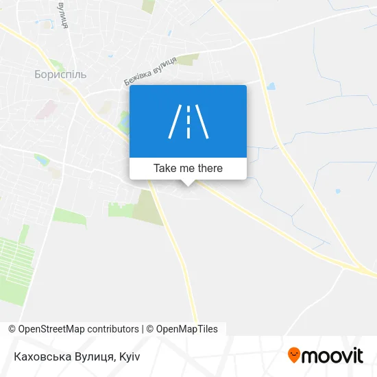 Карта Каховська Вулиця