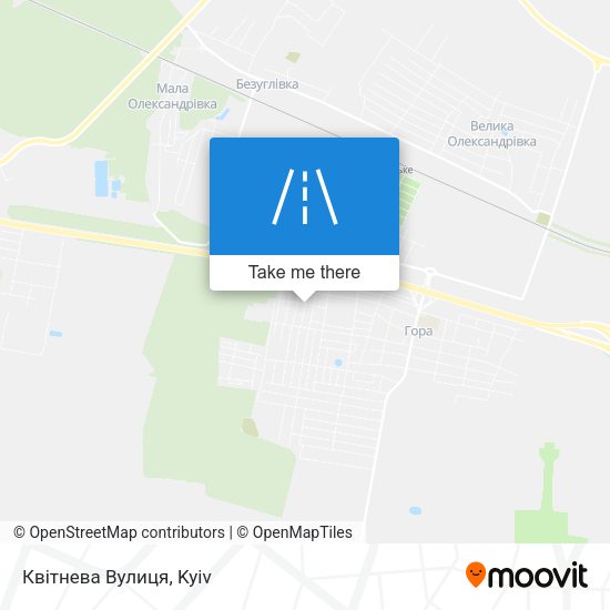 Квітнева Вулиця map