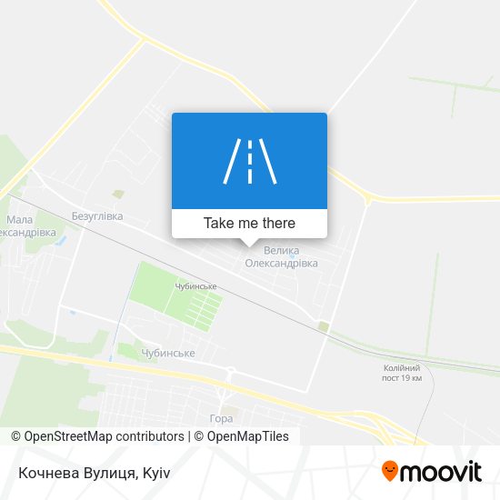 Кочнева Вулиця map