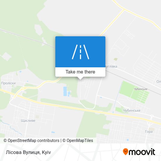 Лісова Вулиця map
