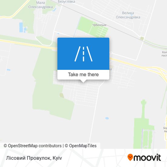 Карта Лісовий Провулок