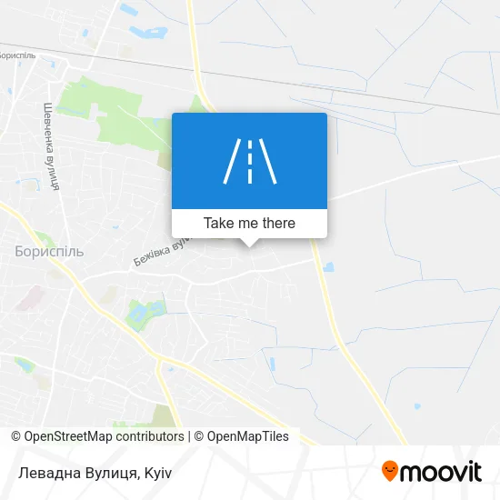 Карта Левадна Вулиця
