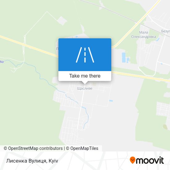 Лисенка Вулиця map