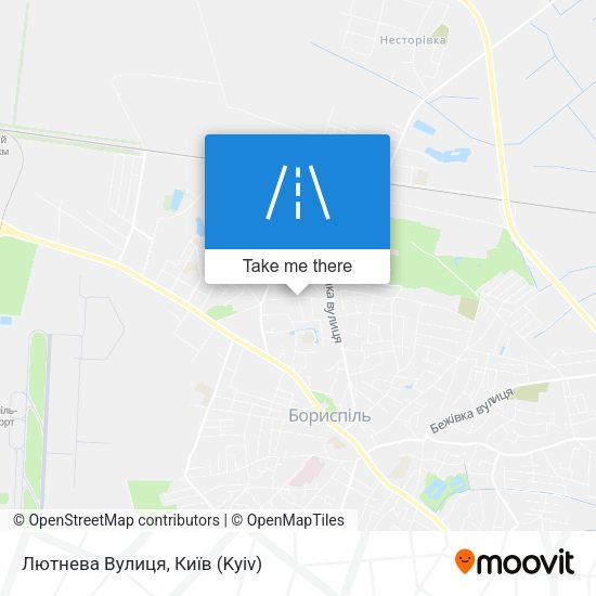 Лютнева Вулиця map