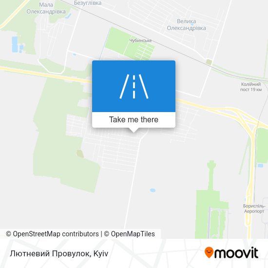 Карта Лютневий Провулок
