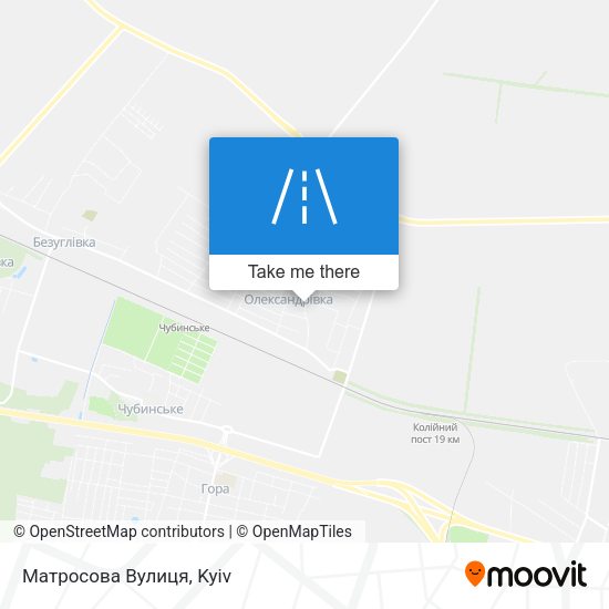 Карта Матросова Вулиця