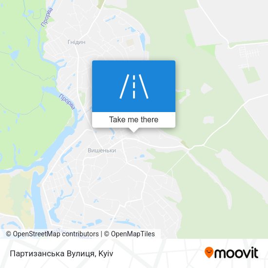 Партизанська Вулиця map