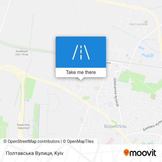 Полтавська Вулиця map