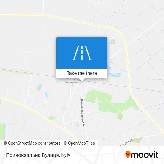 Карта Привокзальна Вулиця