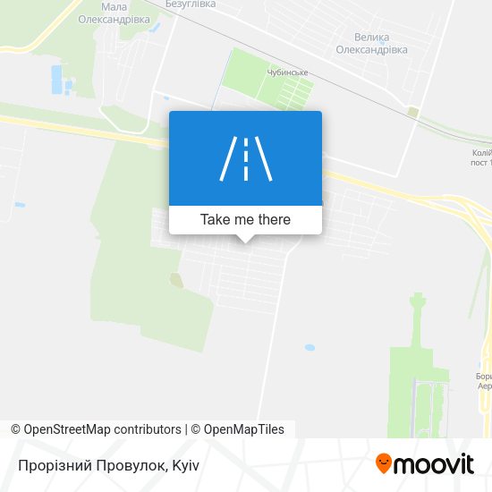 Прорізний Провулок map