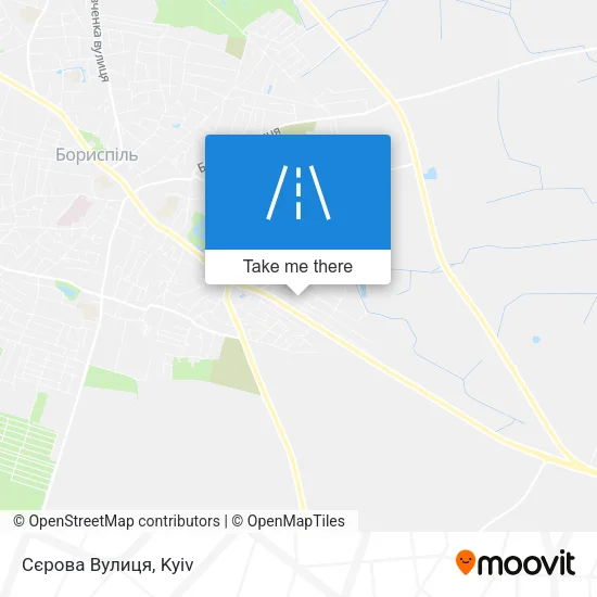 Карта Сєрова Вулиця