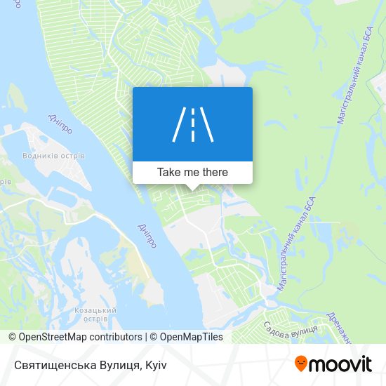 Святищенська Вулиця map