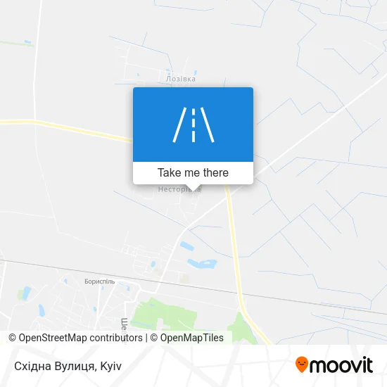 Карта Східна Вулиця