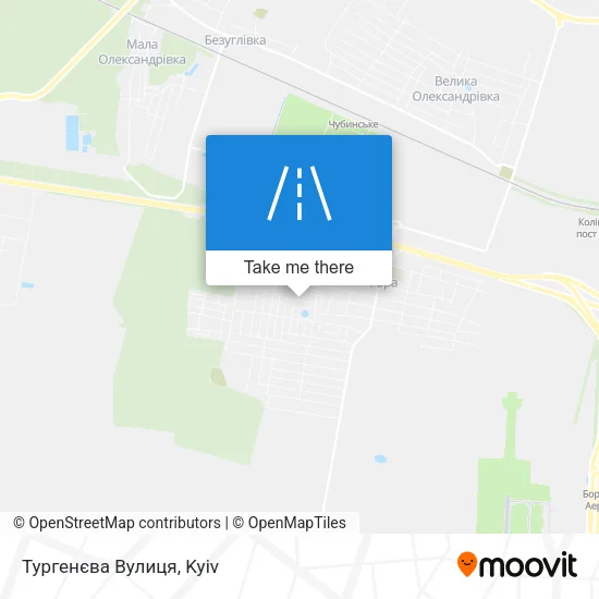 Карта Тургенєва Вулиця