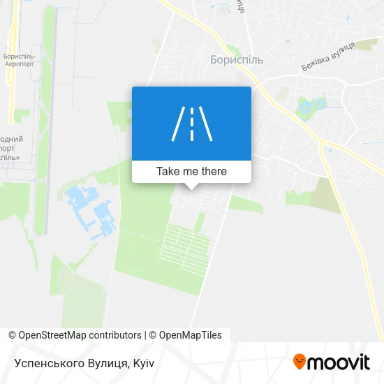 Карта Успенського Вулиця