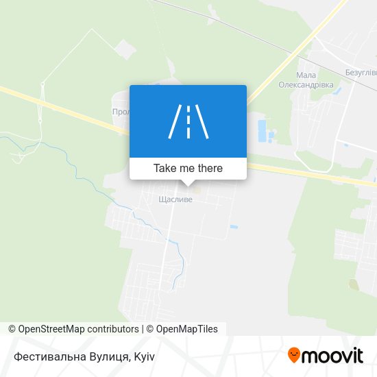 Фестивальна Вулиця map