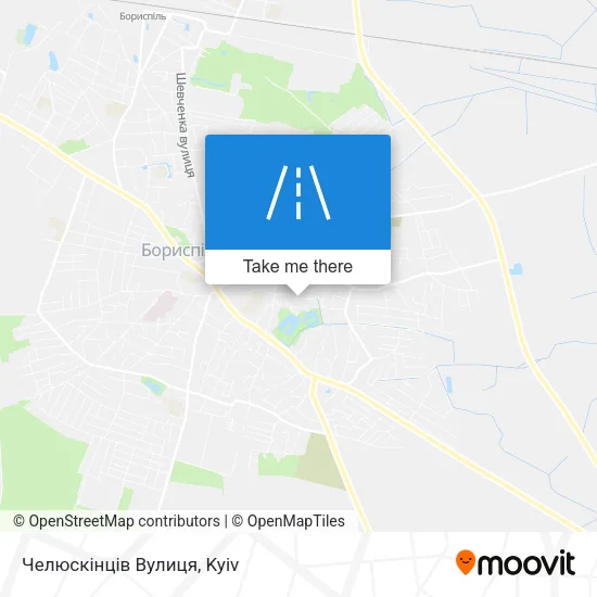 Карта Челюскінців Вулиця