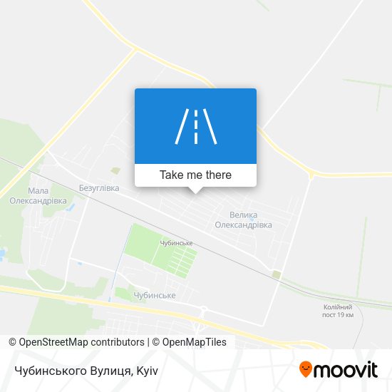 Чубинського Вулиця map