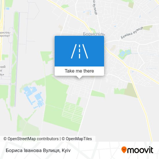 Бориса Іванова Вулиця map
