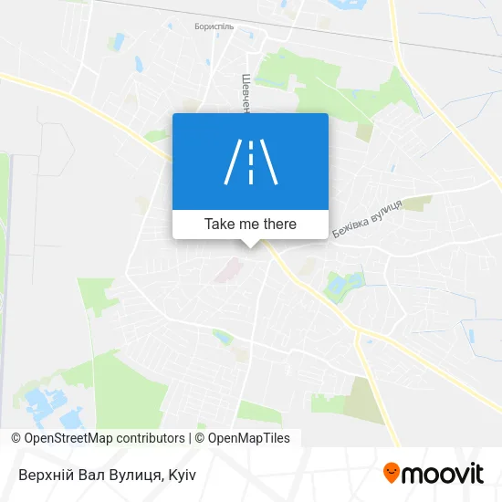 Карта Верхній Вал Вулиця