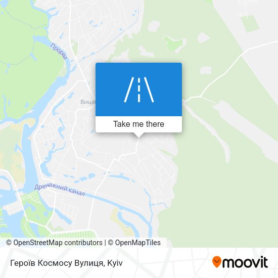 Героїв Космосу Вулиця map