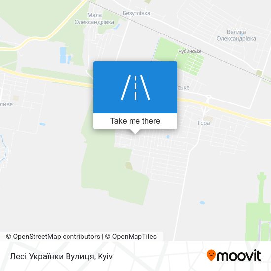 Лесі Українки Вулиця map