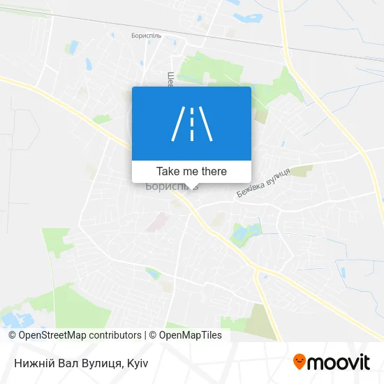 Карта Нижній Вал Вулиця