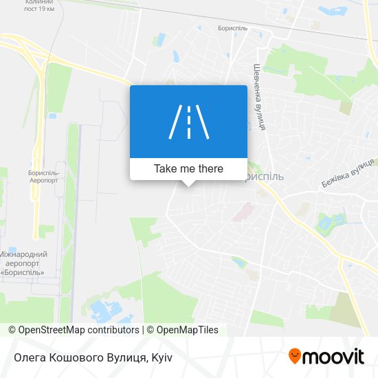 Олега Кошового Вулиця map