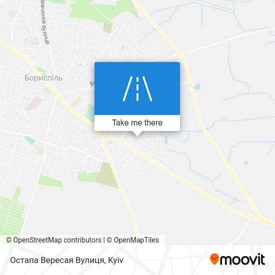 Остапа Вересая Вулиця map